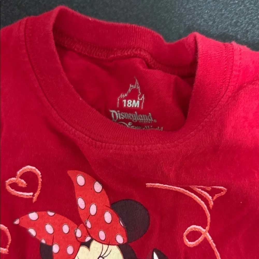 Disneyland Minnie Mouse Red Kids Tee